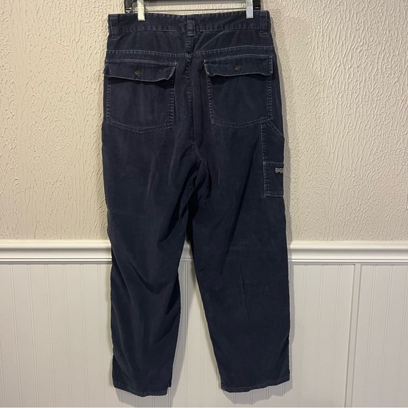 Tommy Hilfiger Vintage Y2K Dark Blue Corduroy Carpenter Pants size 34 X 30 - Picture 16 of 16